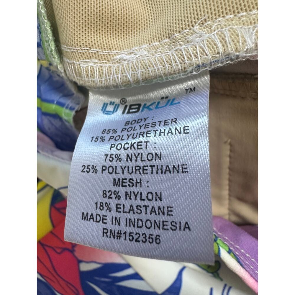 IBKÜL Tropical Floral Print Golf/Athletic Pants Never Worn NWOT Size 10 - Picture 8 of 10